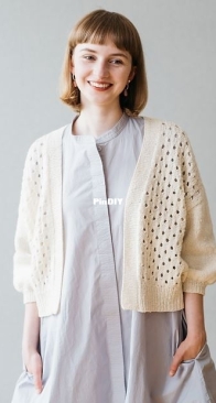 Polka Dot Summer Cardi by Midori Hirose