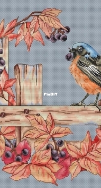 Finch On The Fence by Jeanne Dick