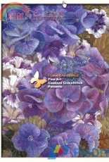 I Love CrossStitch ILCS JB-003 - Purple Song Hydrangeas and Petunias