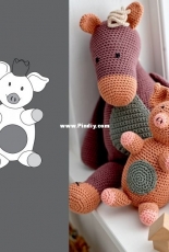 Stoff and Stil - 95265 - Pig with Crown - Free