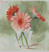 I Love Cross Stitch MK-004 Coral Gerbera xsd