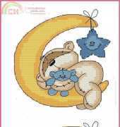 Fizzy Moon by Natalia - Birth Sampler