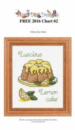 Maria Diaz Designs - Lemon Cake - FREE 2016 chart 2