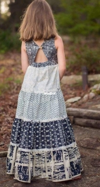 Simple Life Pattern Company - Mia’s Tieback Top, Dress & Maxi- Sizes 2T-12 Years