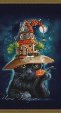 Halloween Cat by Inna Baydenko / Baidenko Инна Байденко XSD