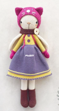 Amigurumi By Güli - Gülizar Ekiz - Leila the bunny - Russian - Translated