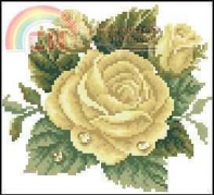 Yellow Rose with dew
