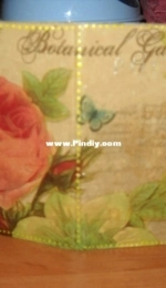 Passport cover decoupage