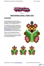 Thread a Bead-Teddy Reading a Book by Lynsey James-2007