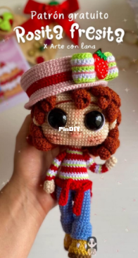 Arte con Lana - Strawberry Shortcake - Rosita Fresita - Spanish - Free