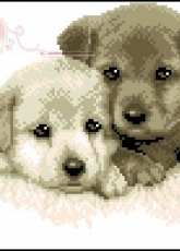 Vervaco 75.344 - PN-0012170 Two pups pcs