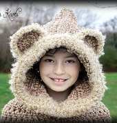 Amanda Chapman - Newborn Knots - Fur Trim Hooded Cowl