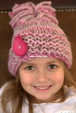F645 Button Hat by Plymouth Yarn Design Studio-Free