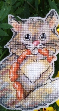 Cat with sausages by Elena Lartsova XSD