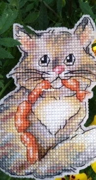 Cat with sausages by Elena Lartsova XSD