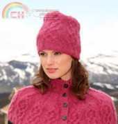 Drops Design-117-9- Hat and shoulder wrap- Free