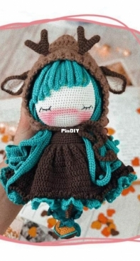 Crochet Confetti Shop - Irina Moilova - Cute Deer - Niedlicher Hirsch - German