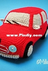 Millionbells - Marjan Schepers - Amigurumi crochet pattern Classic Mini Cooper