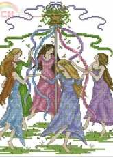 May Day Celebration by Joan Elliott from Cross Stitch Gold 74