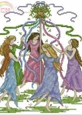 May Day Celebration by Joan Elliott from Cross Stitch Gold 74