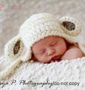 Beezy Moms Creations-047 Sheep earflap hat