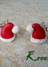 polymer clay santas hat