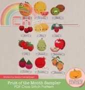Frosted Pumpkin Stitchery - Fruit of the Month