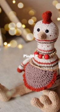Mama Fufa - Cactuce Handmade - Anastasia Makeeva - Курочка - Hen - Russian