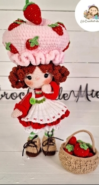 Crochet de Miel - Miel y Galletas - Hannie Ordoñez Aguilar - Little Strawberry - Pequeña Fresita - Spanish