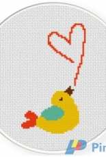 Daily Cross Stitch - Bird Sings Love