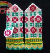 Happy Roses Mittens by amippa/free