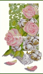 Paradise Stitch - Roses and Cotton by Olga Lankevich XSD