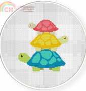 Daily Cross Stitch - Turtle Tower