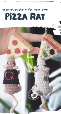 Ghost Kitty Crochet - Sophia - Pizza Rat