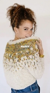 Pixelated Cardi by Laurel Gervitz
