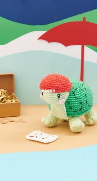 Rico Design - Ricorumi - Pink Tomato Crochet - Anne Josephine Laurin - Pearl the Pirate Turtle - English, Dutch, French - Free
