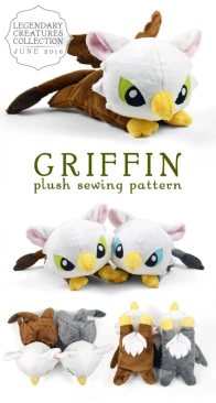 Sew Desu Ne? - Choly Knight -  Griffin Plush - Sewing Pattern