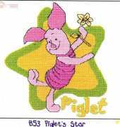 Designer Stitches B53 Piglets Star