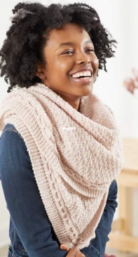 Coin Cable Wrap by Premier Yarns Design Team - Free