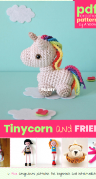 Ahooka Migurumi - Ophelie - Tinycorn and friends - free