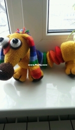 Rainbow dog