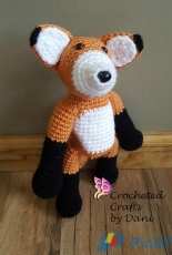 Monster House Designs - Crocheted Crafts by Dani - Friendly Fox Curtain Tie Back