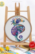 Awesome Pattern Studio  C472  Mandala Seahorse  PCS + XSD