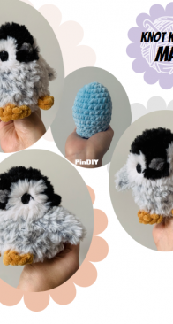 Knot Knot Mama - Sarah Contreras-Wolfe - Eggnog the Penguin