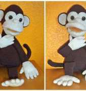Michaela Harder Baumann - Handpuppet Monkey - German