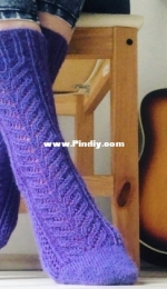 Socks with lace