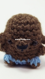 Club Crochet - Louies Loops - Louis Mensinger - Crocheted Werewolf  Miniature Amigurumi