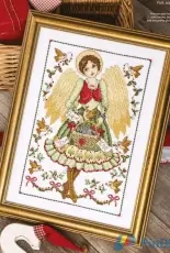 Sent from Heaven -  Folk Angel by Lesley Teare from Cross Stitch Gold 133 XSD and PCS