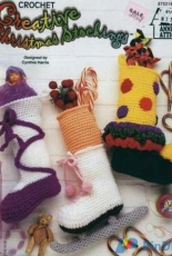 Annies Attic 870216 Creative Christmas Stockings by Cynthia Harris