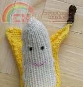 Knitted Banana by Kimberly Chapman-Free